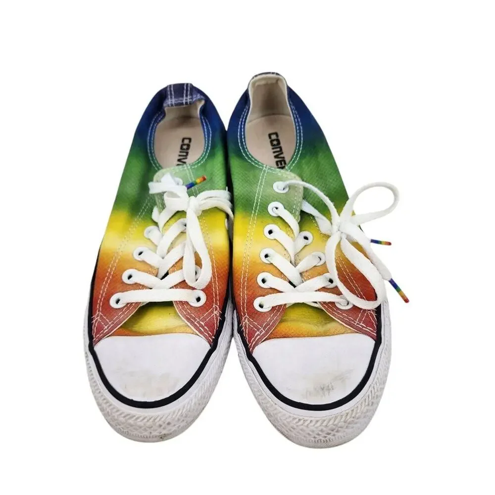 Converse Chuck Taylor All Star Rainbow Pride Low Top Sneakers 6M/8W Unisex Shoes